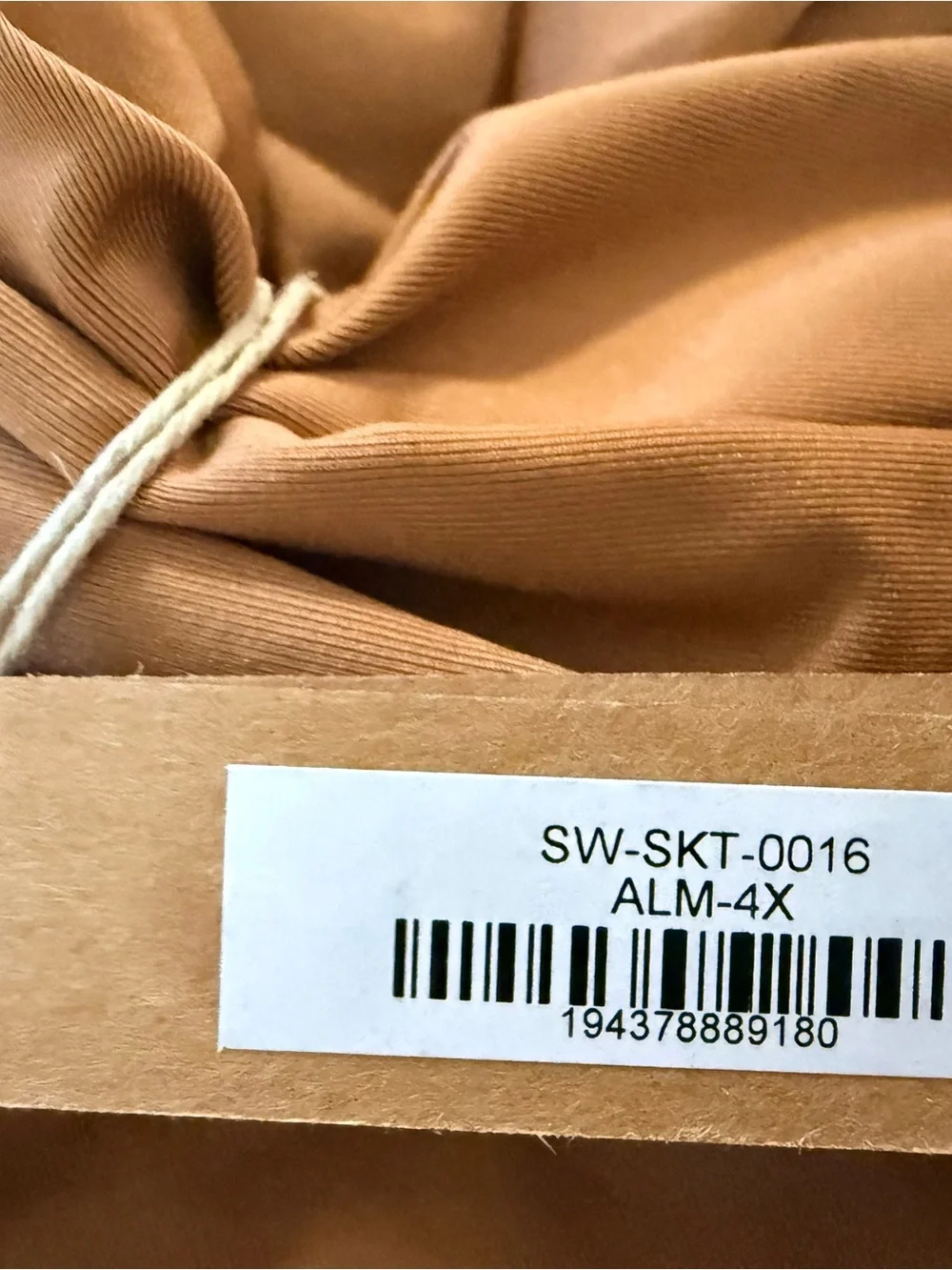 Skims Swim Set Almond Zip Up 2x & Almond Swim Skirt 4x